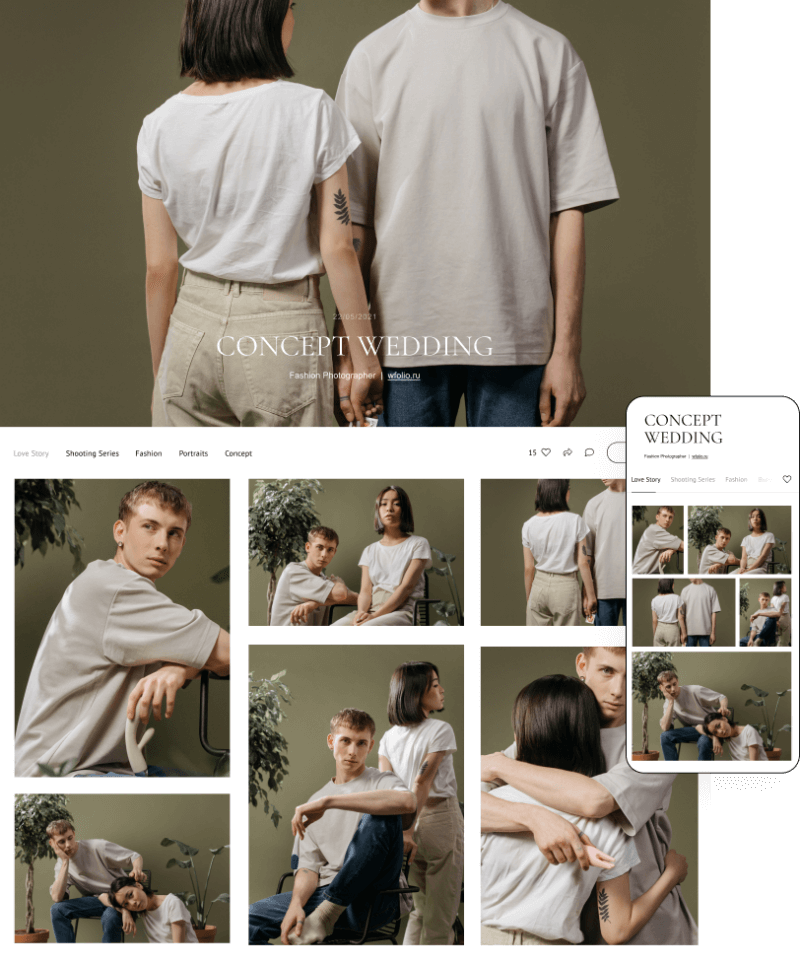 Wfolio Сайт Для Фотографа